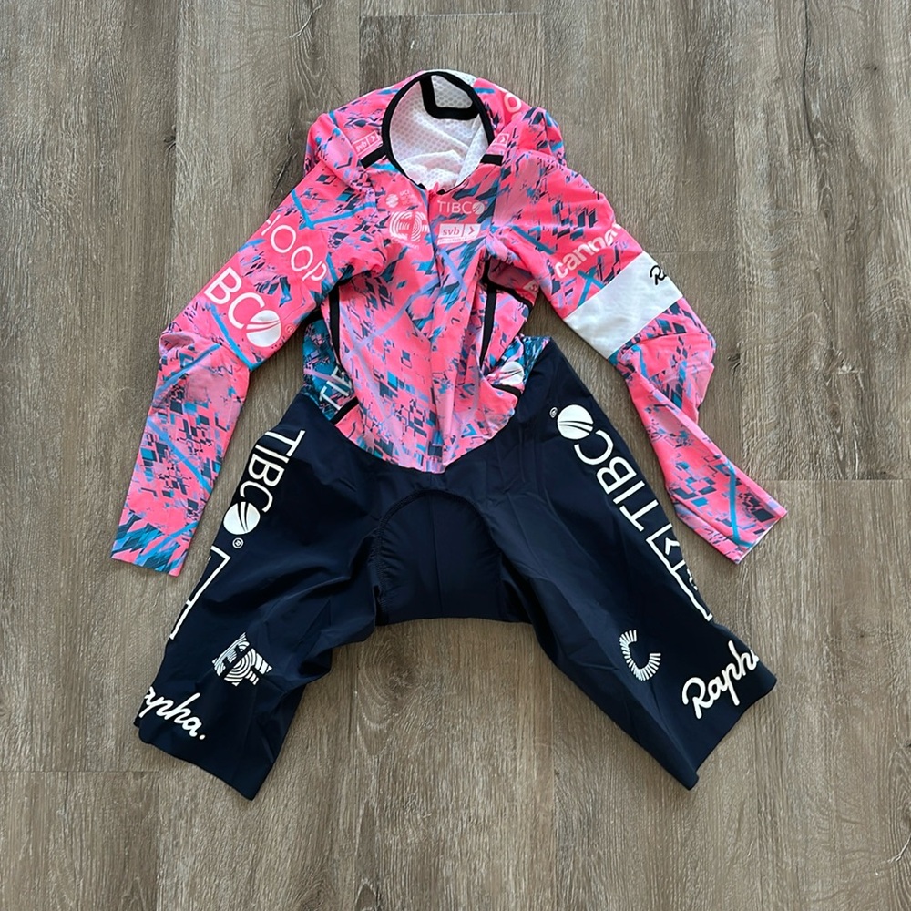 Rapha Pink and Black Women's Bike Shorts